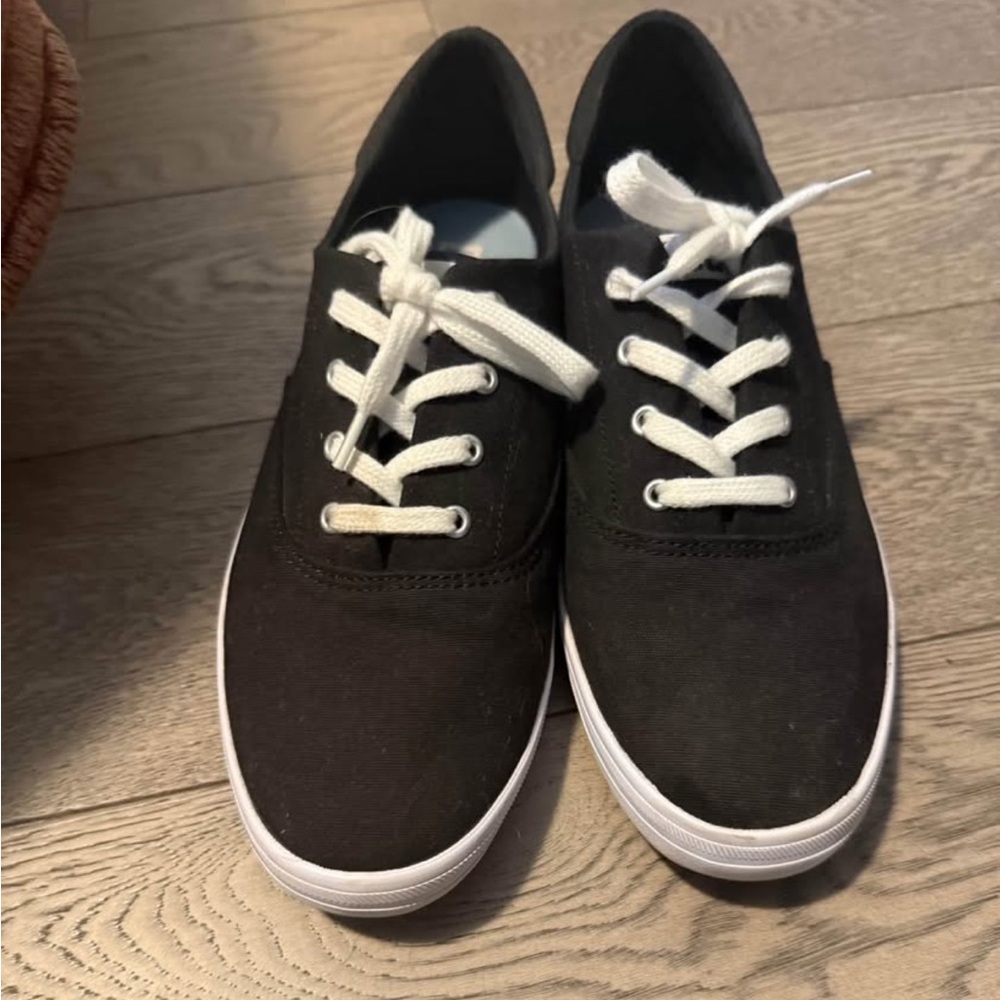 Classic Black Canvas Sneakers